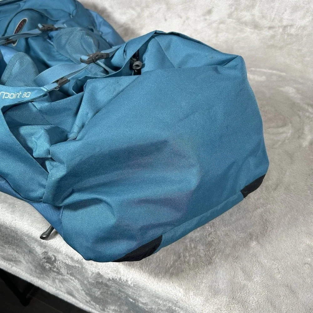 Osprey Farpoint 80 Backpack Caribbean Blue Travel Hiking Camping Backpacking